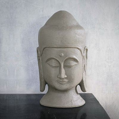 01 Grande Face Buda Tibetano Objetos Decoração