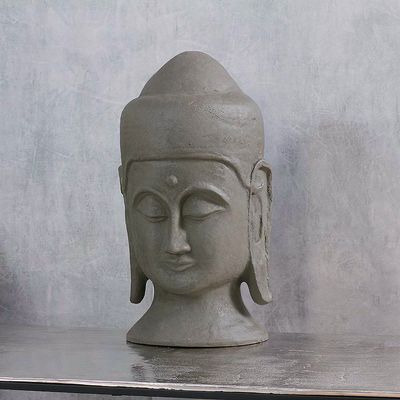 02 Grande Face Buda Tibetano Objetos Decoração