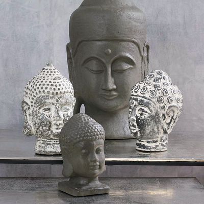 04 Face Buda Guang Objetos Decoração