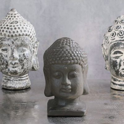 02 Face Buda Bali Objetos Decoração