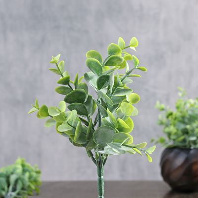 folha artificial verde 18cm eucalipto